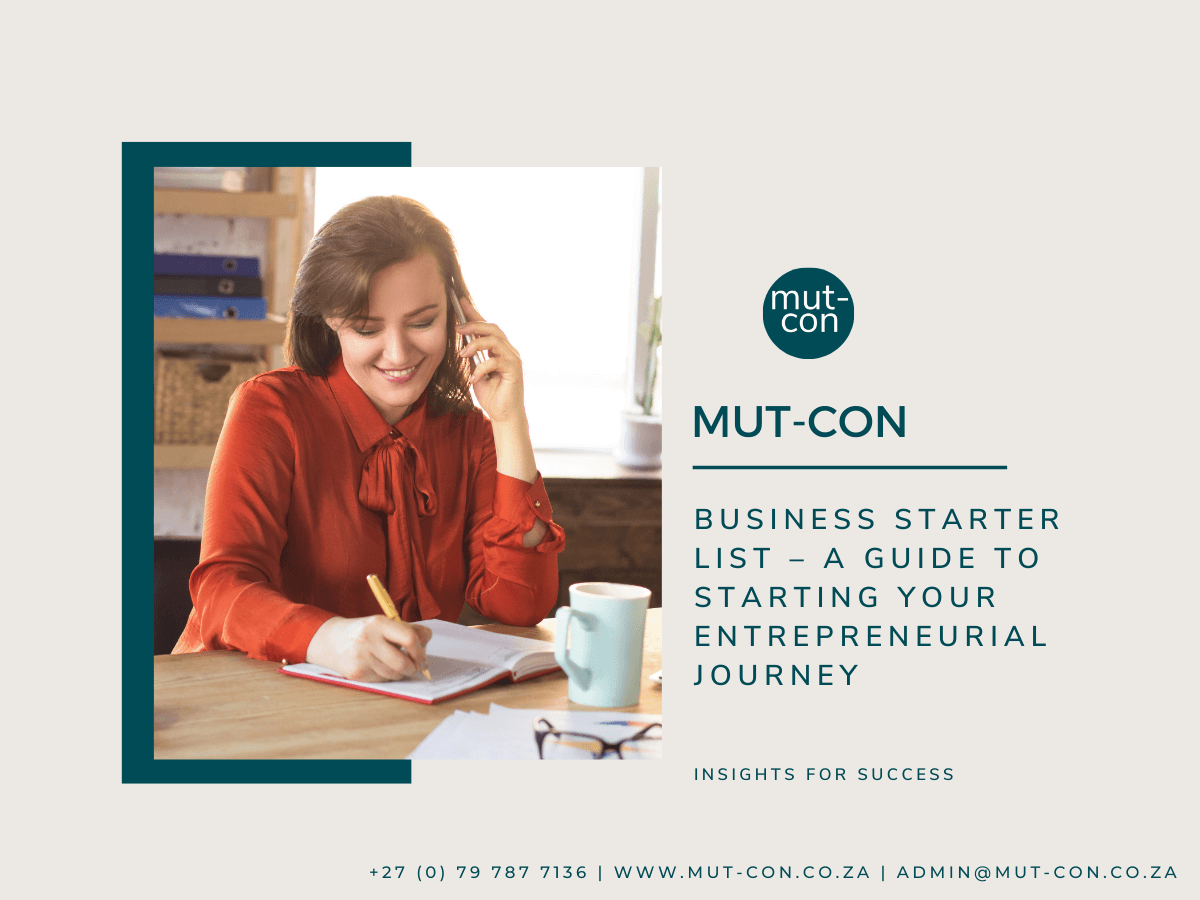 Business Starter List – A Guide To Starting Your Entrepreneurial Journey