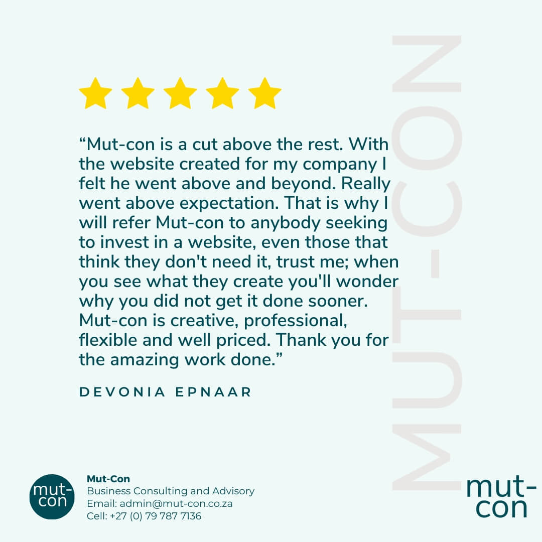 Mut-Con is a 5 start business according to our reviews